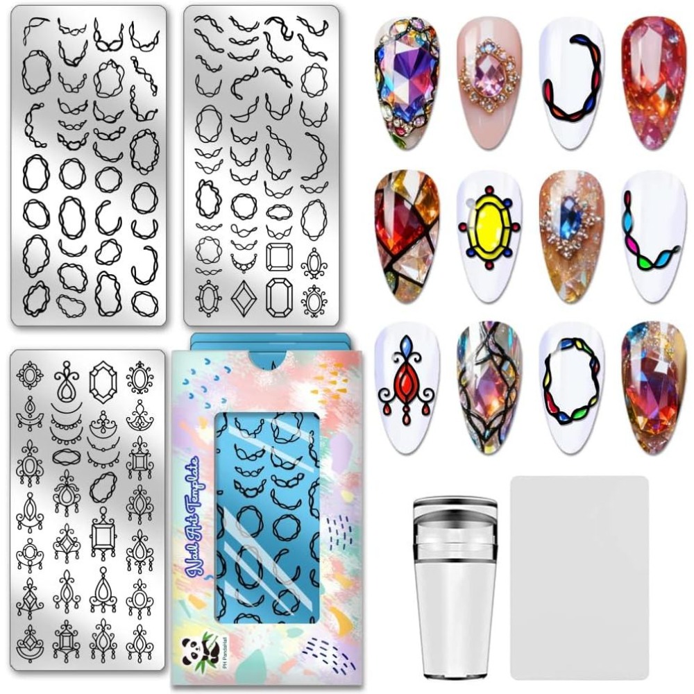 Nail Stamping Plate - 111 Patterns Pendant Nail Stamping Plate