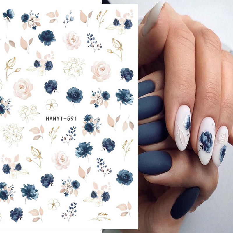 Nail Art Elegant - 3d Nail Art Decals Elegant White