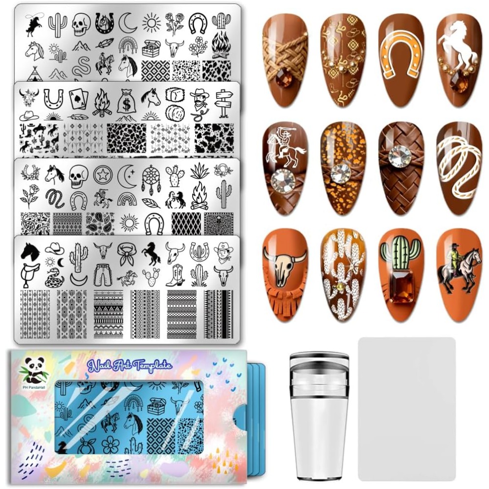 Nail Stamping Plate - Stainless Steel DIY Nail Art Templates