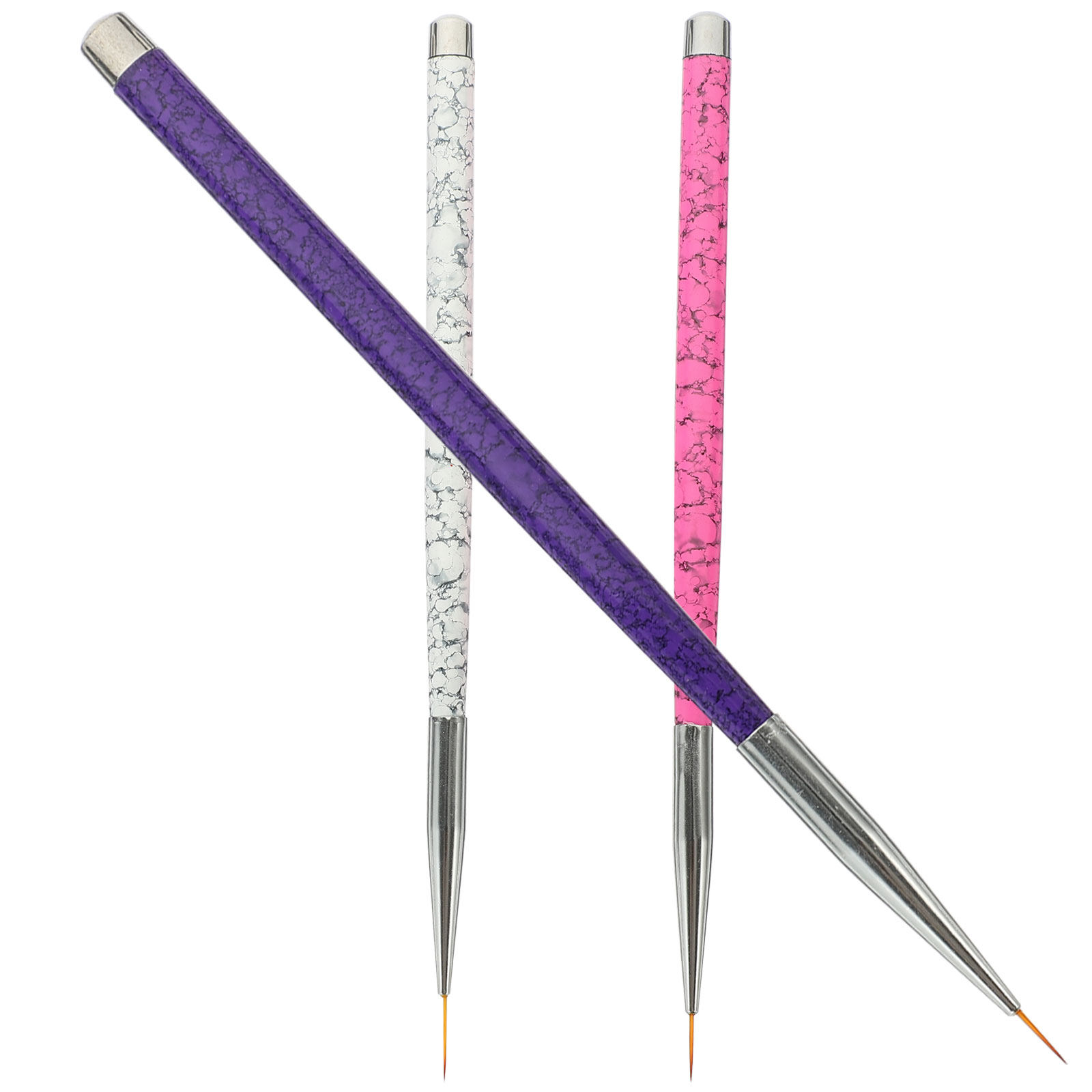 Nail Art Elegant - 3Pcs Nail Art Liner Brush Pens