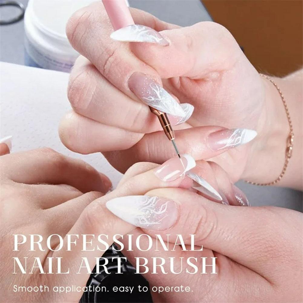 5PCS Nail Art Liner Brush Set  - Nail Gel Polish Set review and price
