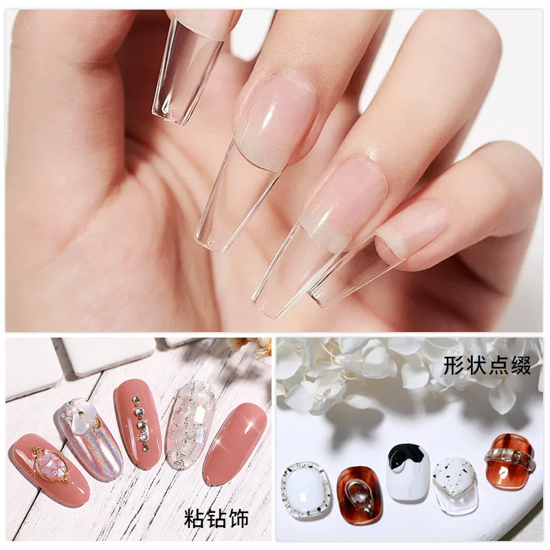 3pcs/set Solid Nail Tips Gel S - Nail Gel Polish Set review and price