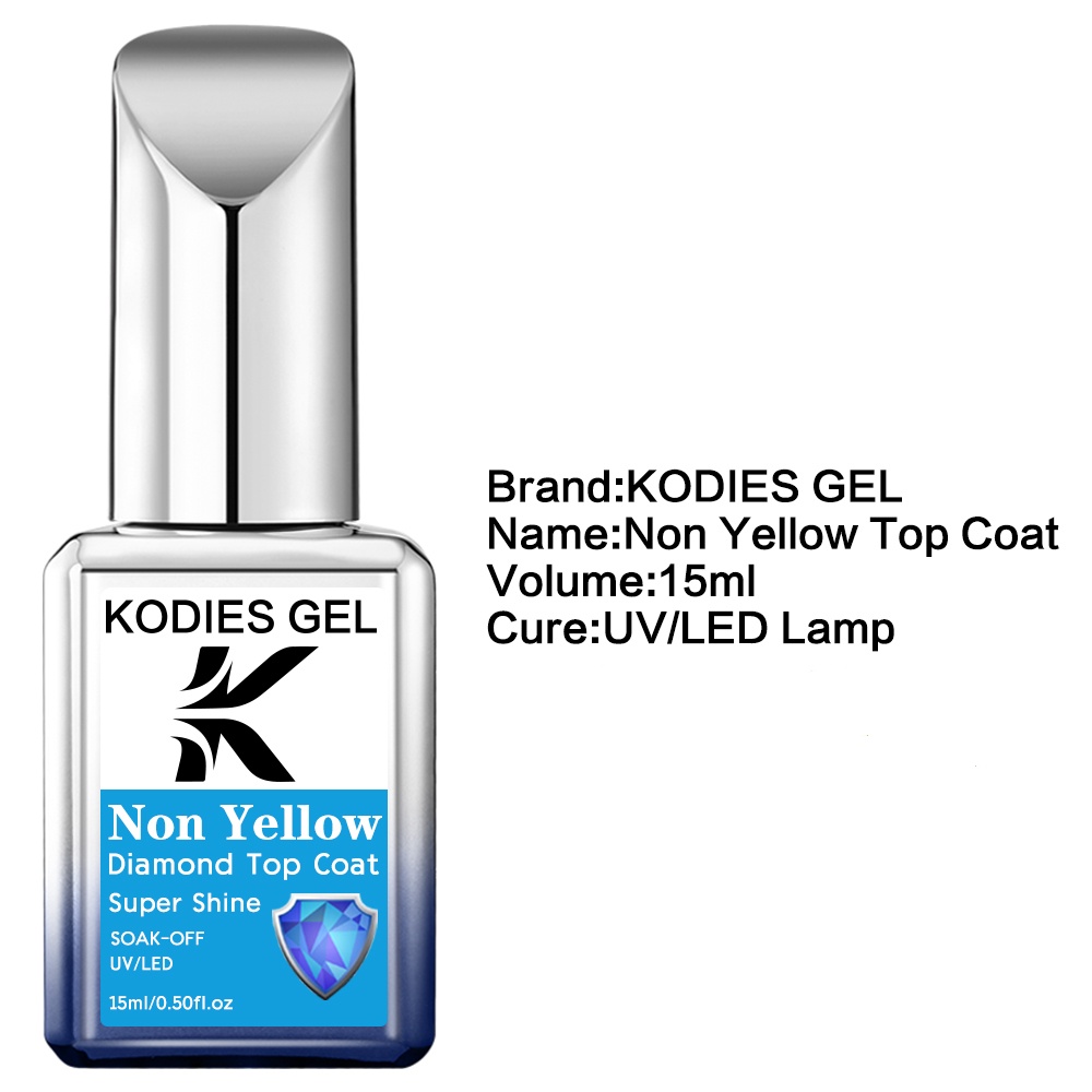 KODIES GEL Non Yellow Top Coat - Gel Top Coat review and price