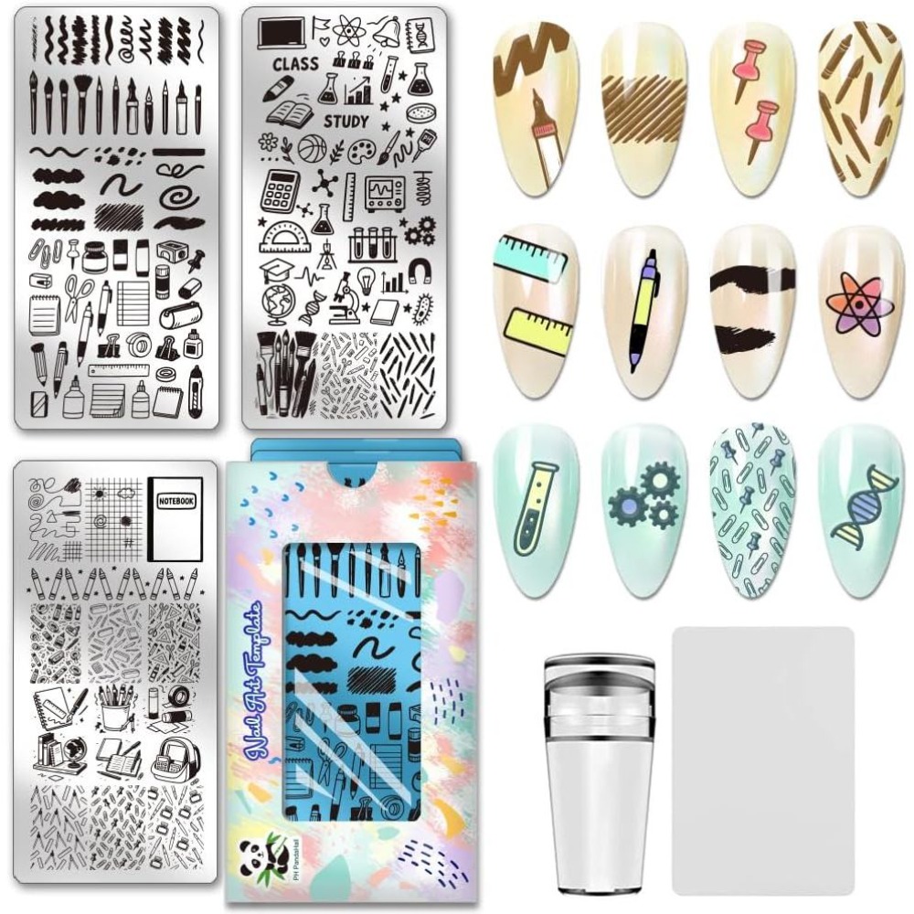 3pcs Stationery Nail Stamping  - Nail Stamping Plate review and price