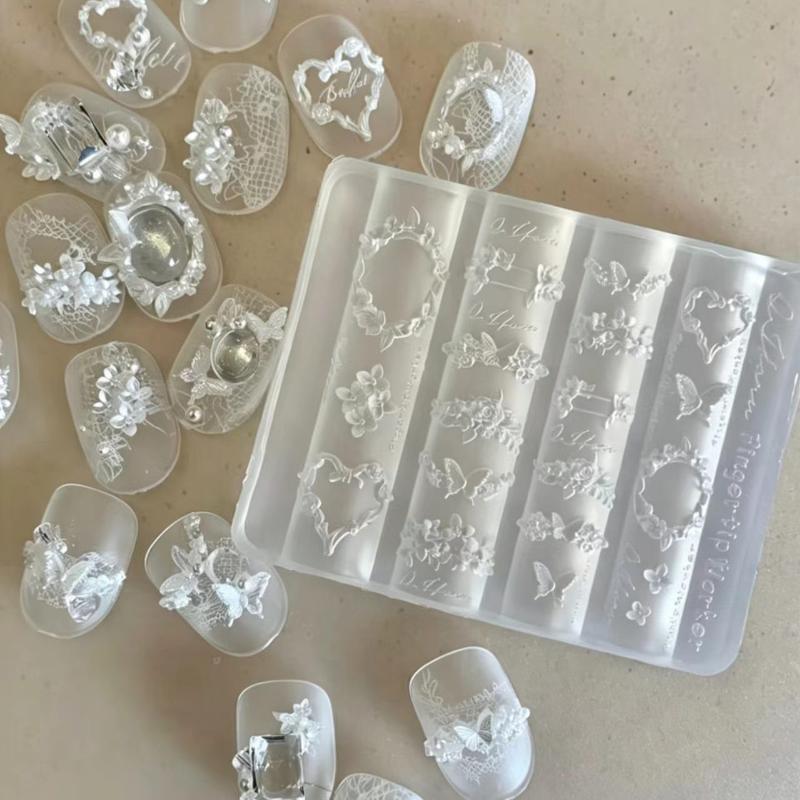 3D Bowknot Flower Silicone Nai - Nail Stamping Plate review and price