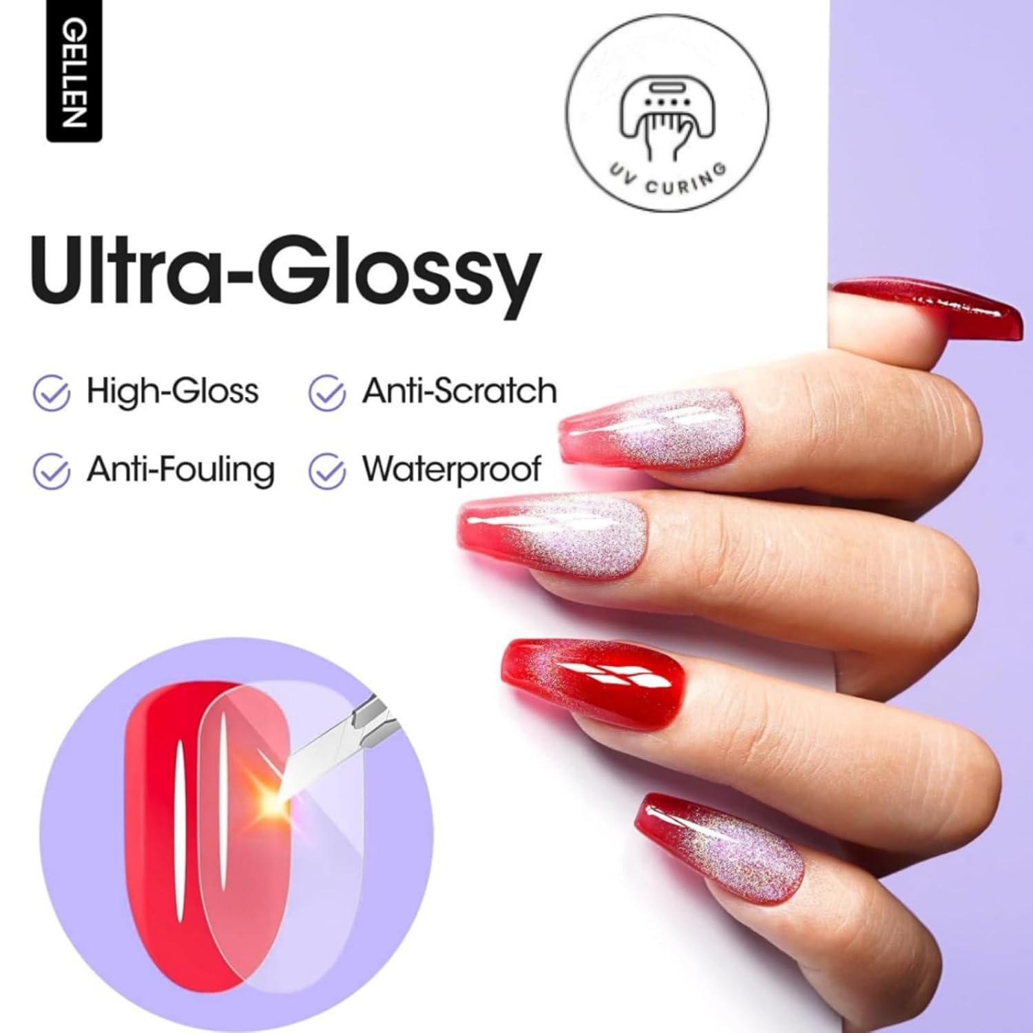 GELLEN Nail Gel Top Coat 18ML  - Gel Top Coat review and price