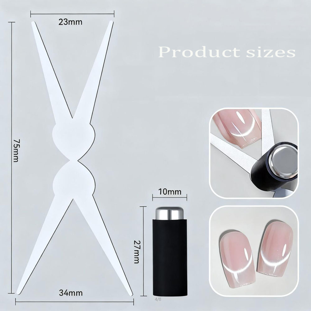 3D Double Headed Nails French  - Nail Gel Polish Set review and price