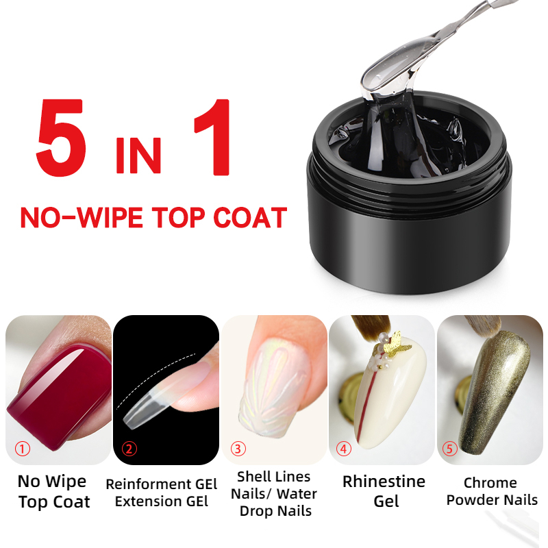MSHARE 3D Top Coat Gel 50ml 5  - Gel Top Coat review and price