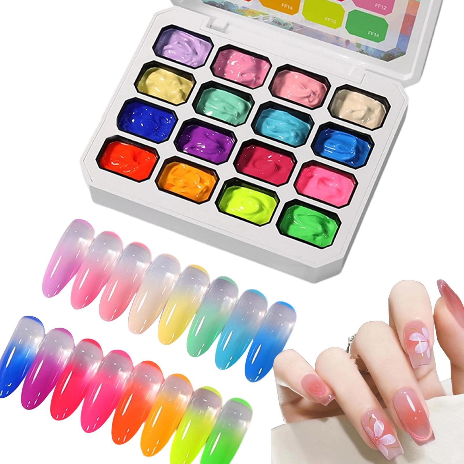 Gel Nail Polish Set 16 Colors  - Nail Gel Polish Set review and price