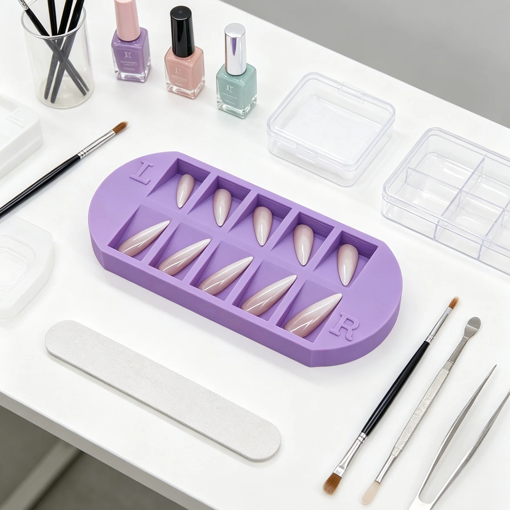 8-Grids Nail Tip Storage Tray  - Nail Art Quirky review and price