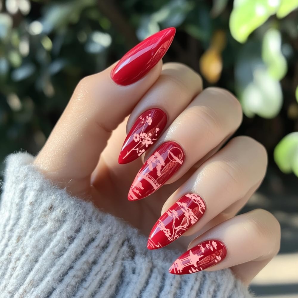 3pcs Classic Chinese Garden Na - Nail Stamping Plate review and price