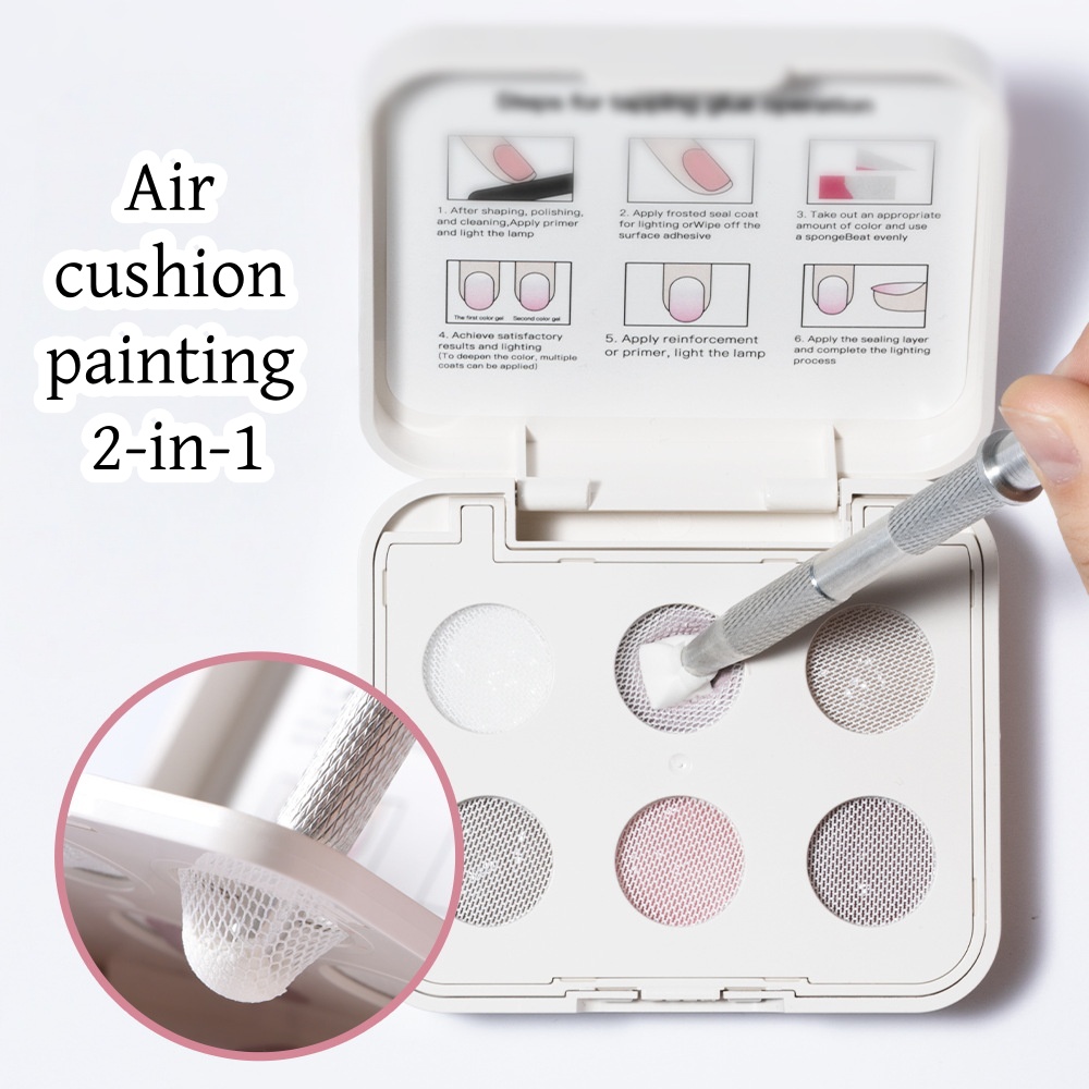 6 Colors Air Cushion Patting G - Nail Gel Polish Set review and price