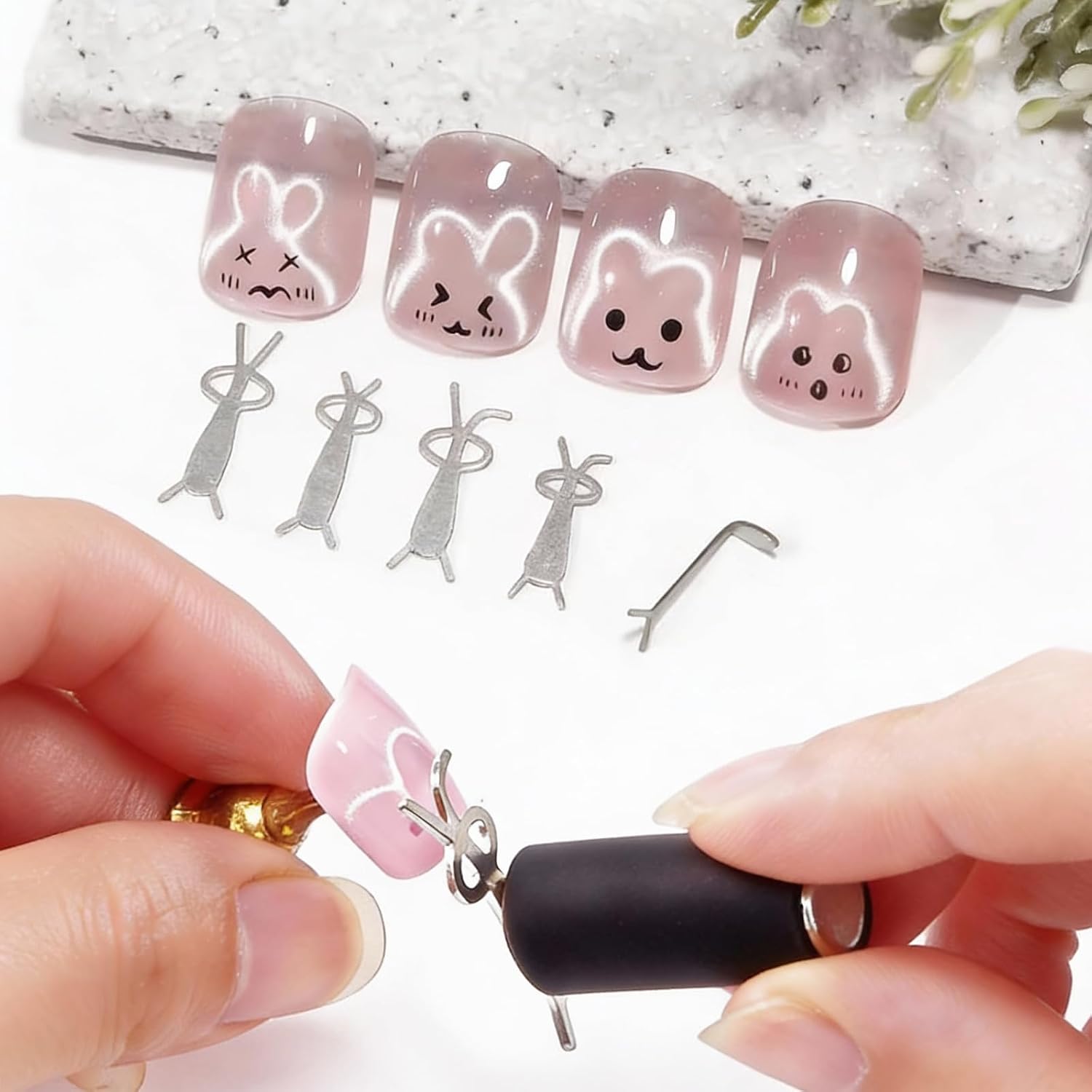 10Pcs Cat Eye Nail Magnet Set  - Nail Gel Polish Set review and price