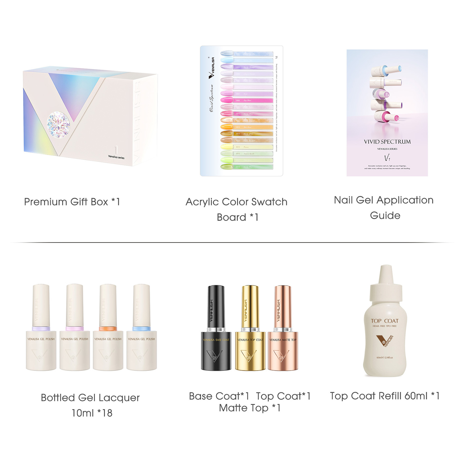 VENALISA 10mI Nail Gel Polish  - Gel Top Coat review and price
