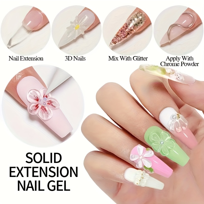 100g Clear Non-Stick Hand Exte - Nail Gel Polish Set review and price
