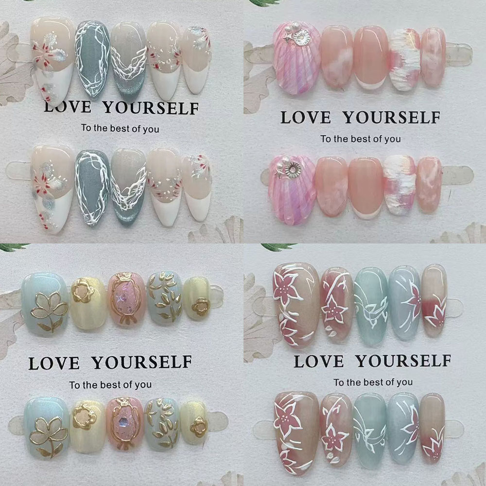 Gentle Elegant Hand Drawn Flow - Nail Art Elegant review and price