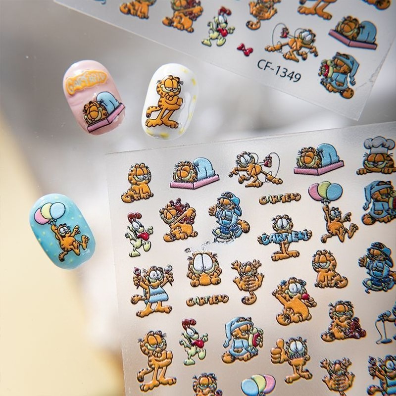New Garfield Nail Art Stickers - Nail Art Quirky review and price