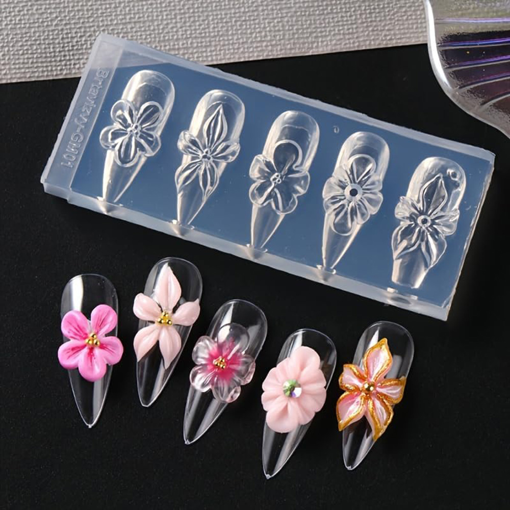 Floral 3D Nail Art Silicone Mo - Nail Art Elegant review and price