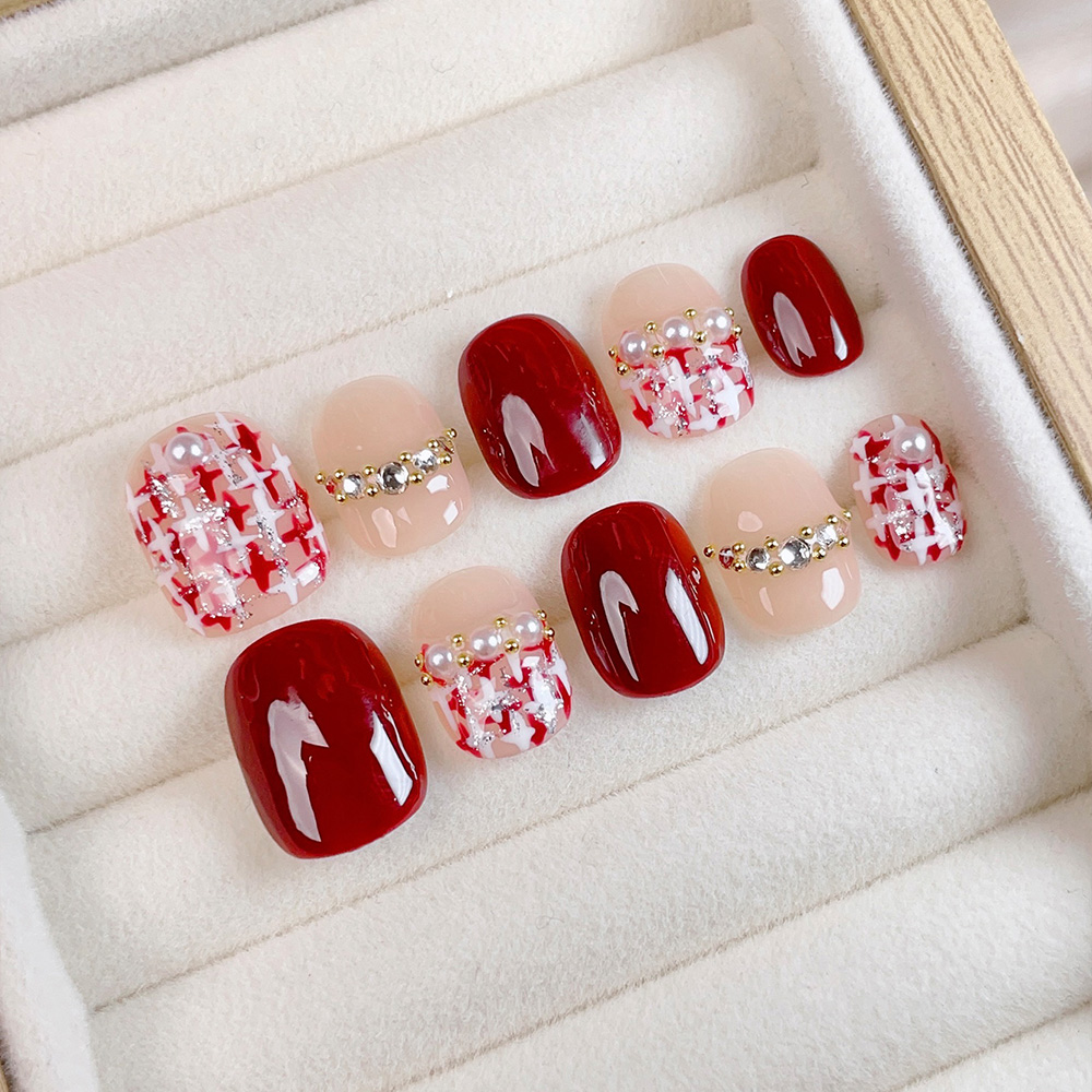 10pcs Short Square Round Handm - Nail Art Quirky review and price
