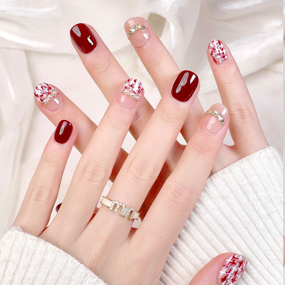 10pcs Short Square Round Handm - Nail Art Quirky review and price