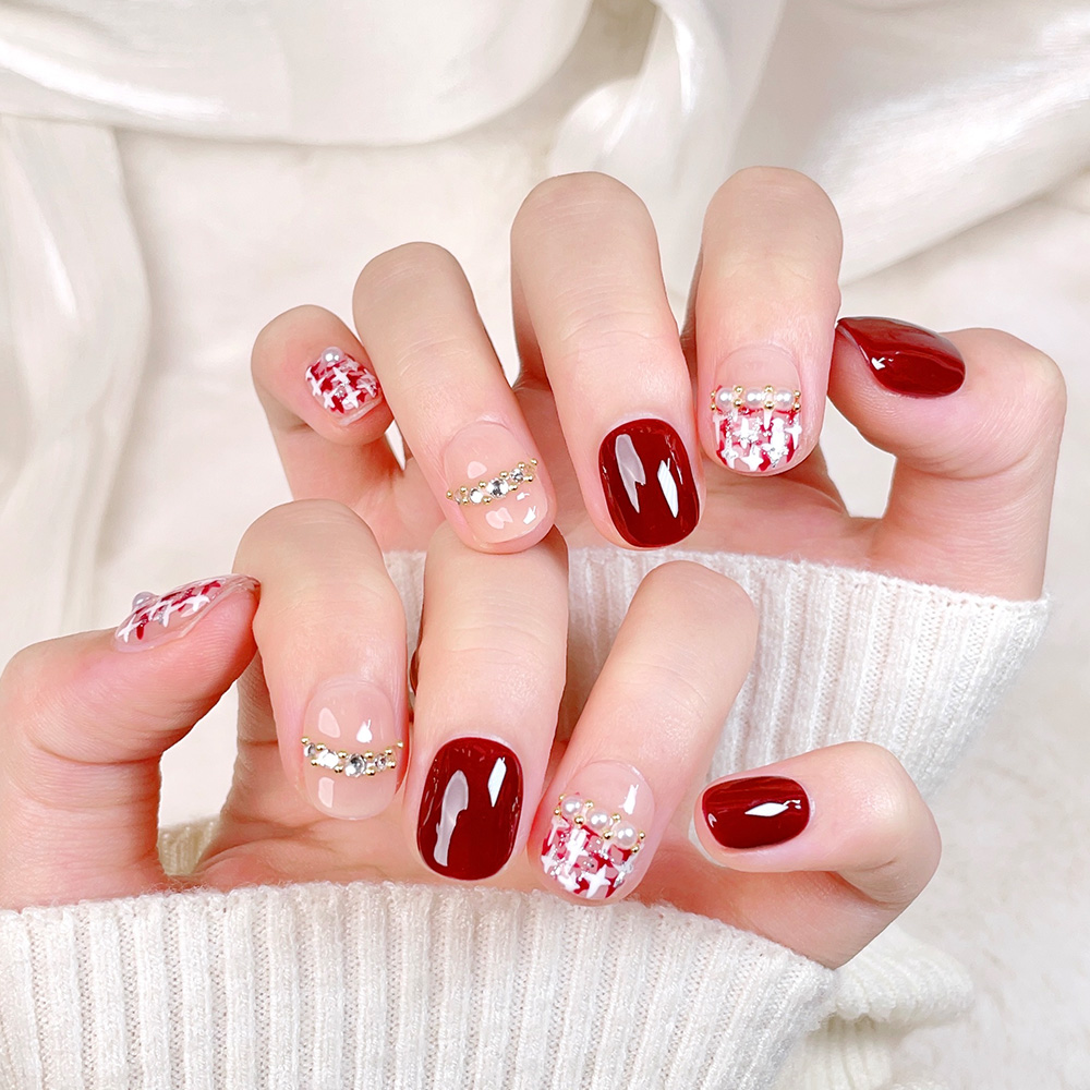10pcs Short Square Round Handm - Nail Art Quirky review and price