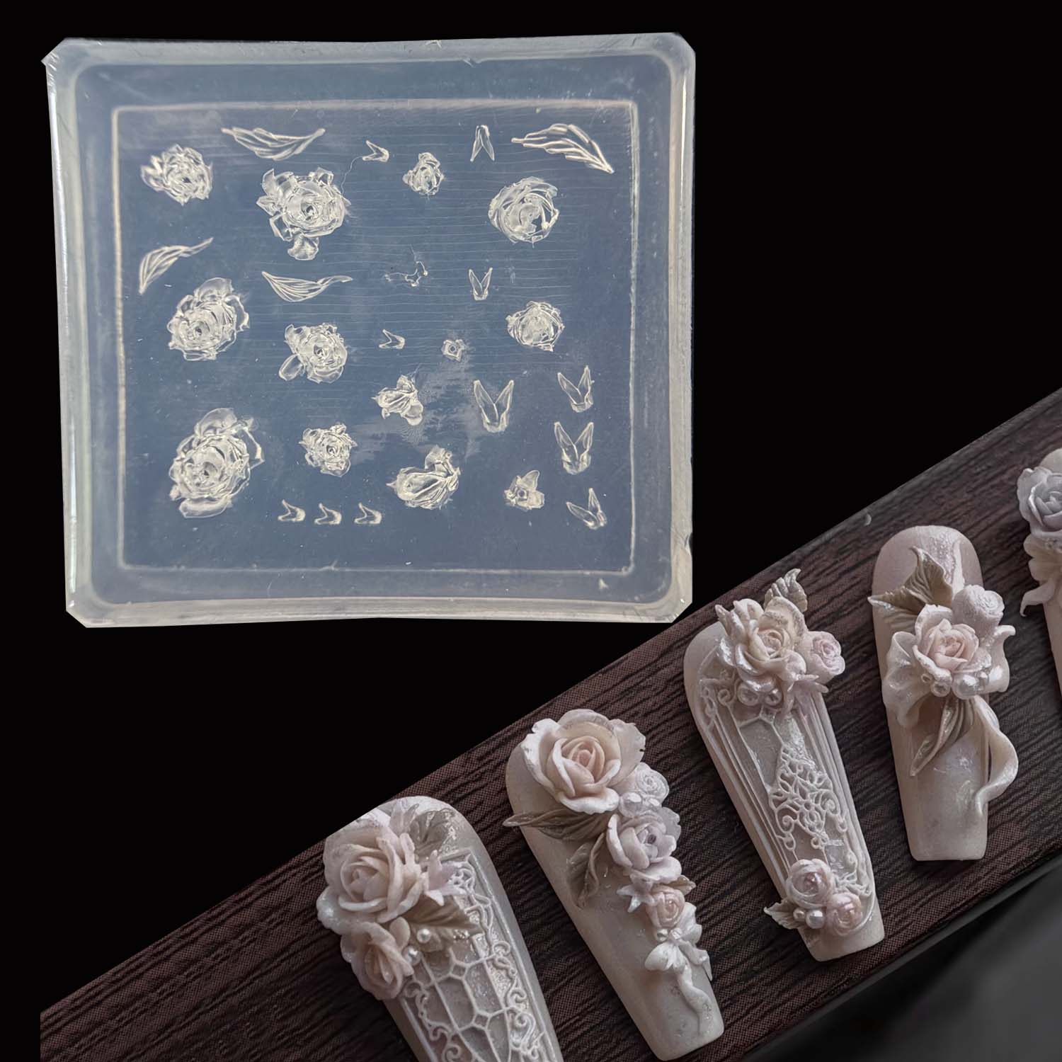 Elegant Rose Flower Nail Art S - Nail Art Elegant review and price