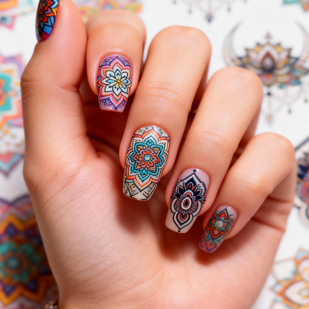 3pcs Boho Flower Nail Stamping - Nail Stamping Plate review and price